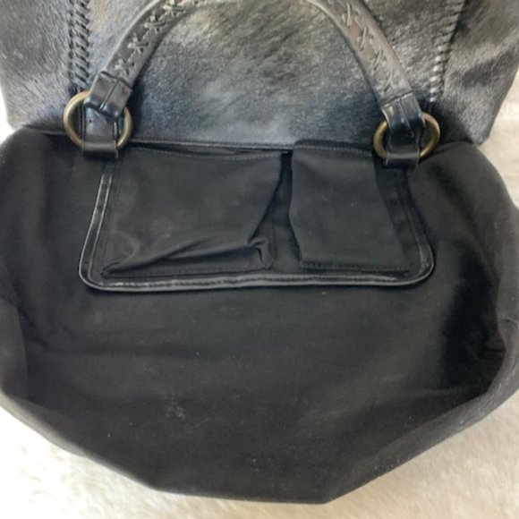 Antonio Melani Black Cowhide Leather HOBO - RARE - Picture 7 of 9